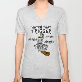 Trigger Finger V Neck T Shirt