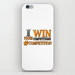 "TOUGH COMPETITIONS" Cute Expression Design. Buy Now iPhone Skin