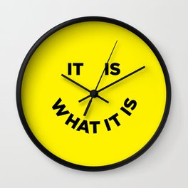 It Is What It Is Wall Clock