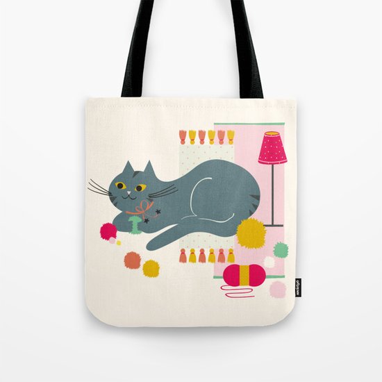 Cosy Cat Tote Bag