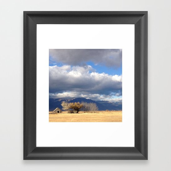 Baker City Barn Framed Art Print