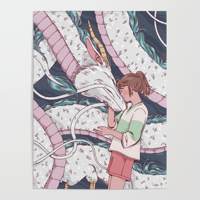 Girl and her Dragon Poster