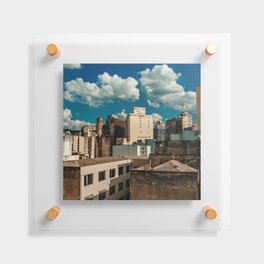 Brazil Photography - City In Brazil Under The Blue Cloudy Sky Floating Acrylic Print