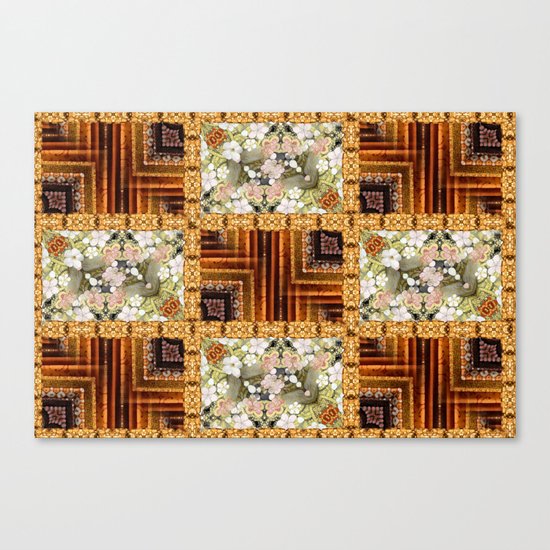 Oriental Quilt Canvas Print