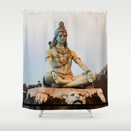 Lord Shiva Meditating Shower Curtain