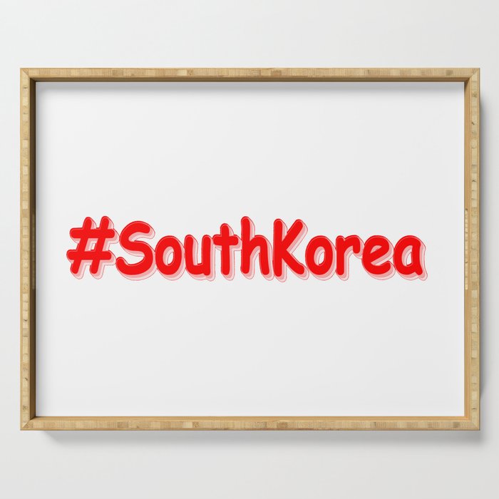 "#SouthKorea" Cute Design. Buy Now Serving Tray