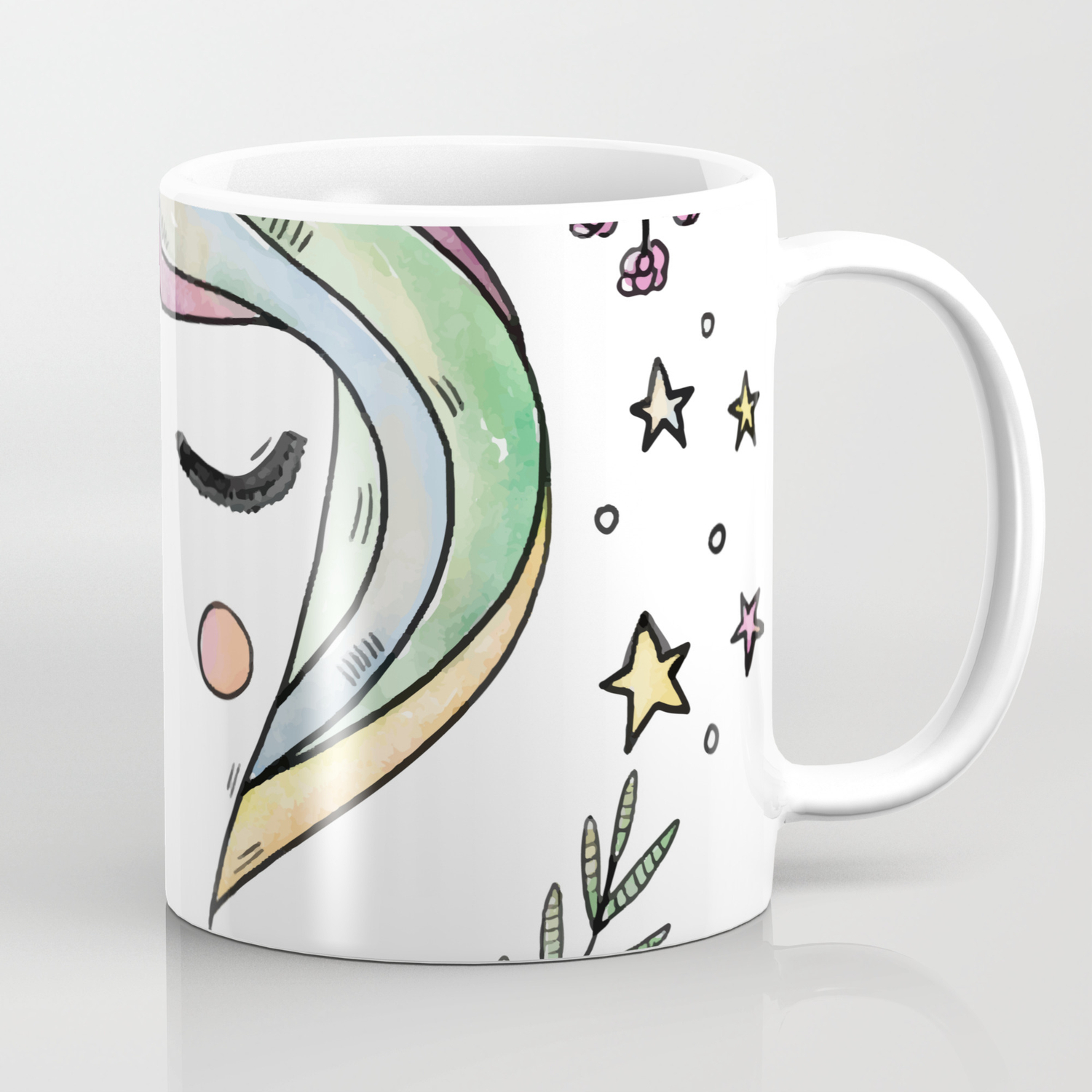 Cute Unicorn Coffee Mug By Thed3dshack Society6