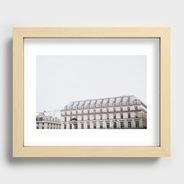 Overcast in Paris Recessed Framed Print