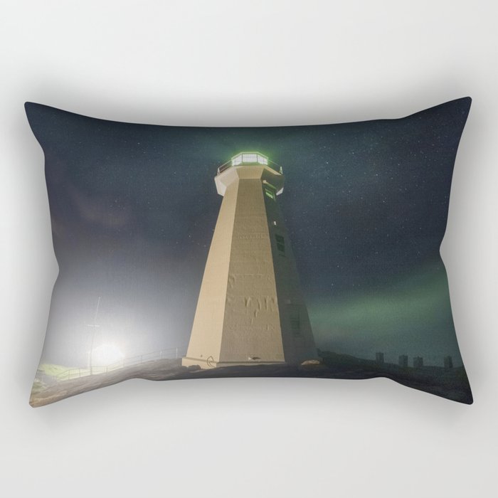 Lighthouse in the Fog  Rectangular Pillow