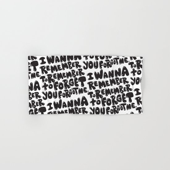 REMEMBER TO REMEMBER Hand & Bath Towel