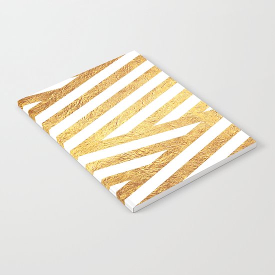 Gold Stripes Notebook