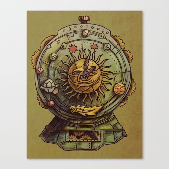 Cosmic Clock Canvas Print