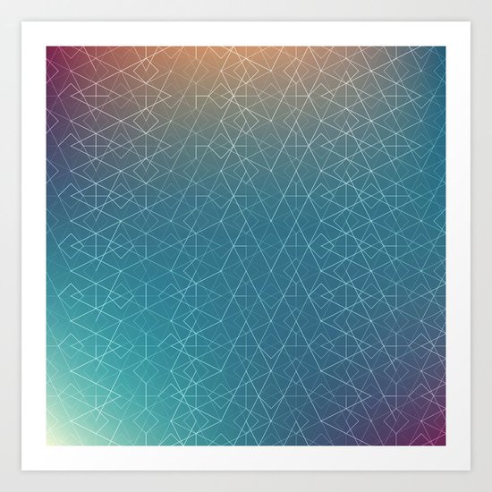 Blurred Geometry Art Print