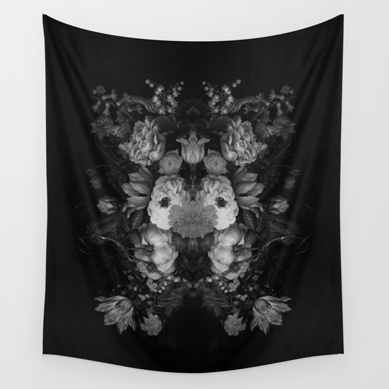 Botanical Darkness Wall Tapestry
