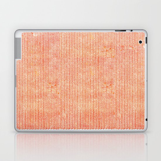 Stockinette Orange Laptop & iPad Skin