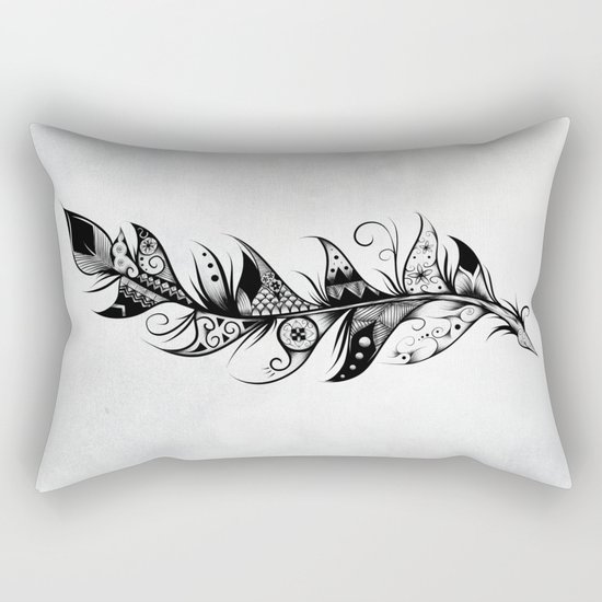 Feather Rectangular Pillow