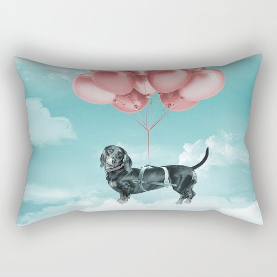 Dachshund Drift Rectangular Pillow