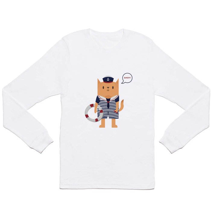 The Sailor Cat Long Sleeve T Shirt