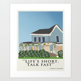 Gilmore house in spring Art Print