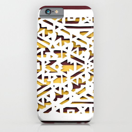 Aztec Pattern Papercut iPhone & iPod Case