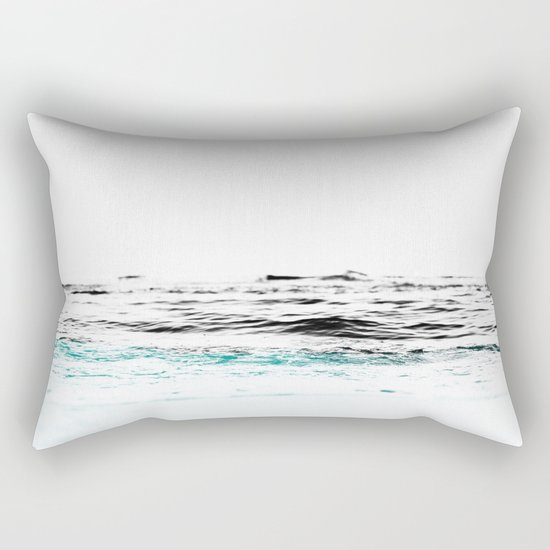 Minimalist ocean waves Rectangular Pillow