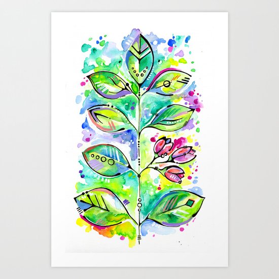 Leaves Art Print