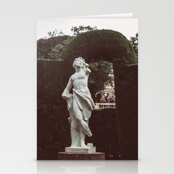 Elegant Renaissance White Marble Statue Photography Stationery Cards