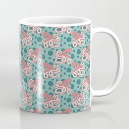 Bubbly Pink Octopus Mini Coffee Mug