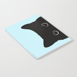 Black cat I Notebook | Kids, Acrylic, Cool, Digital, Funny, Blue, Painting, Collage, Aerosol, Oil 