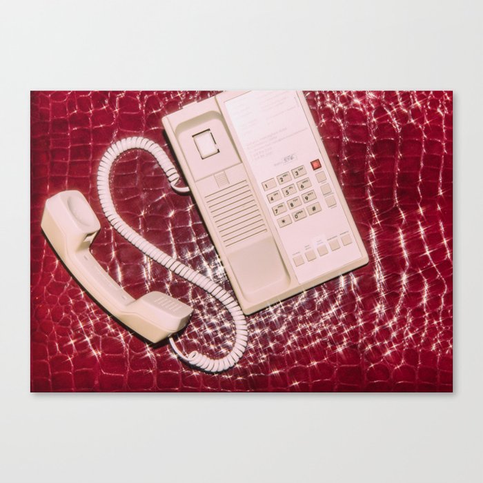 Phone on Crocodile Skin Canvas Print