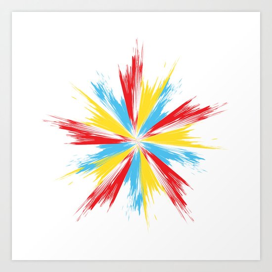 Star Explosion Blast Art Print