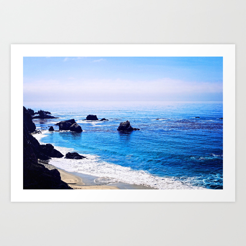 Big Sur Ocean View Art Print By Annakarin Society6