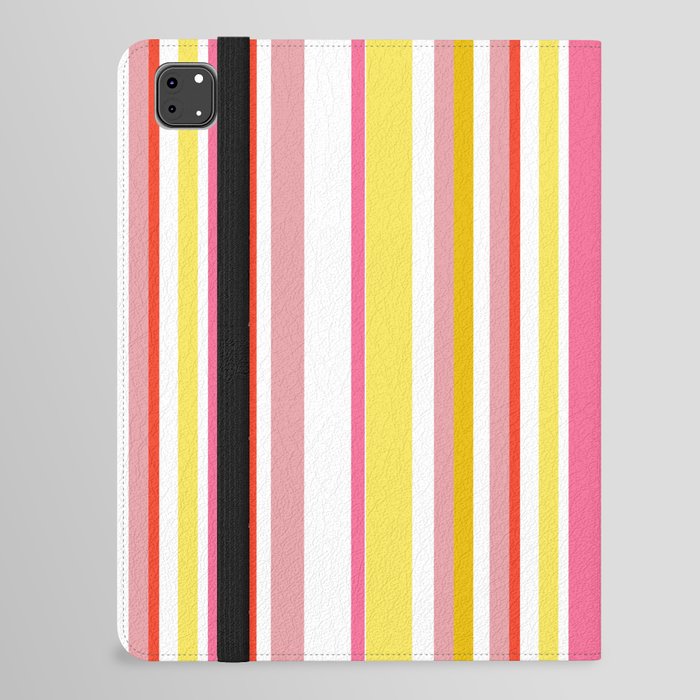 Summer pop of color stripes  iPad Folio Case
