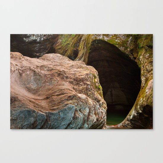 Gobble Rock Cave Canvas Print