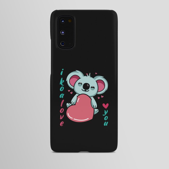 Kawaii Koala Heart Love Australia Day Australian Android Case