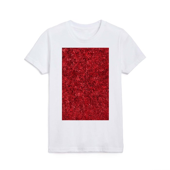 Red Glossy Modern Collection Kids T Shirt