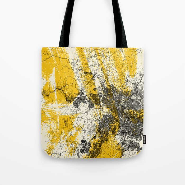 Sydney, Australia - City Map Painting Tote Bag