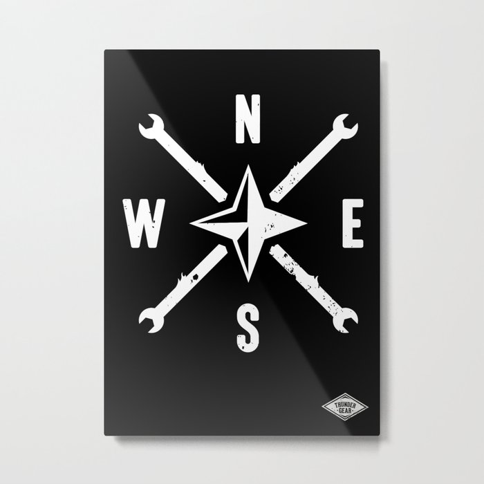 N - S - E - W Metal Print