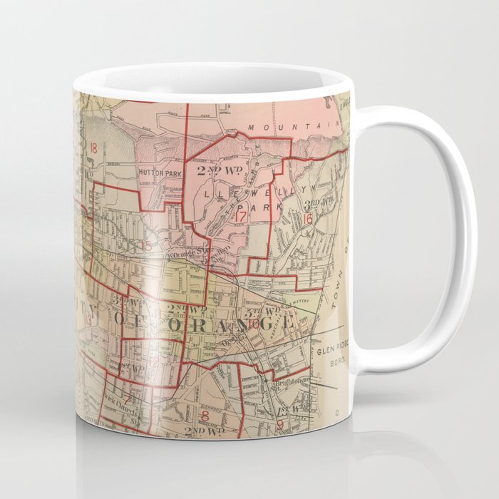 Vintage Map of Orange NJ (1911) Coffee Mug