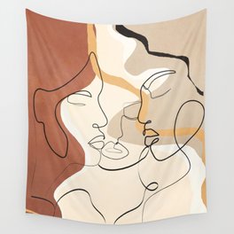 Developed Faces 01 Wall Tapestry