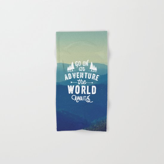 Adventure Quote Hand & Bath Towel