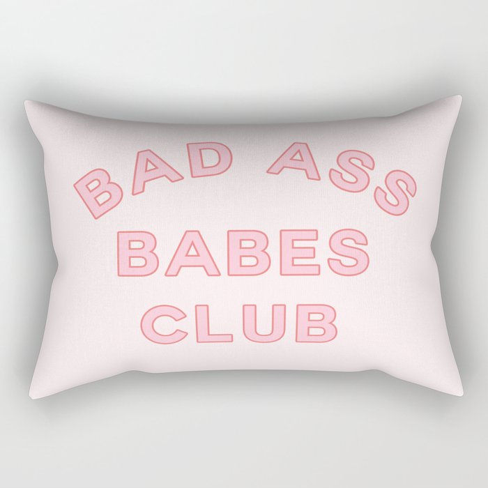 badass babes club Rectangular Pillow