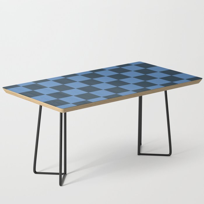 Blue Checkerboard Coffee Table