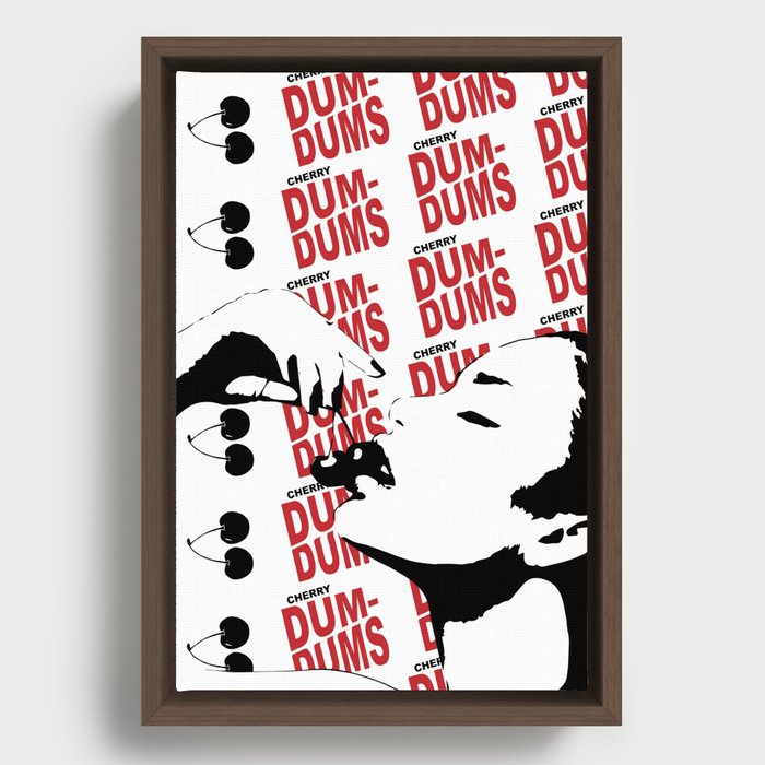 Cherry Dum-Dum's Framed Canvas