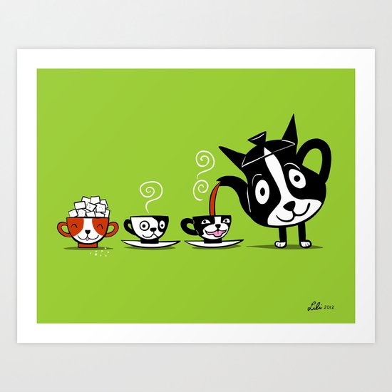Boston Tea Partyware Art Print