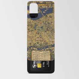 Boston Map - Vintage Illustrated Map Android Card Case