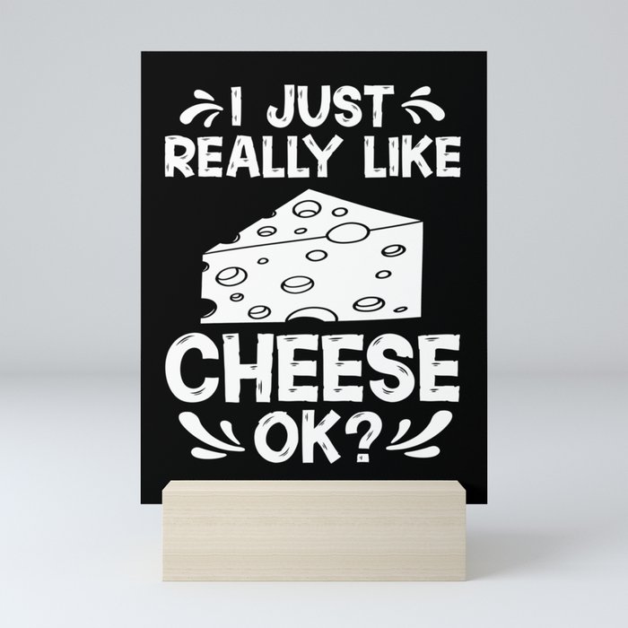 Cheese Board Sticks Vegan Funny Puns Mini Art Print