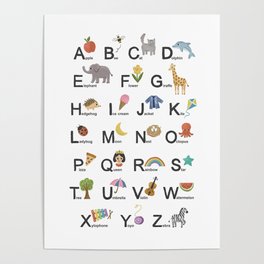 Alphabet for children Poster