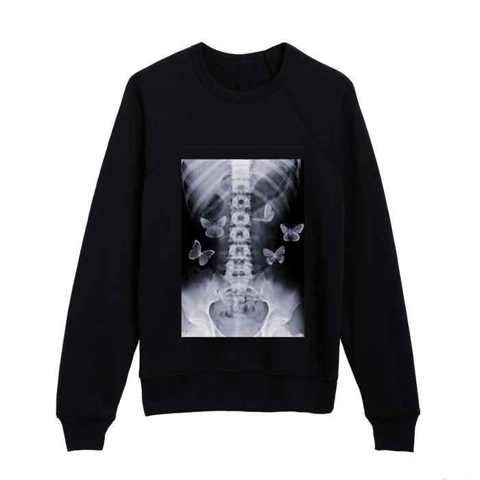 X-Ray Conceptual Butterflies  Kids Crewneck