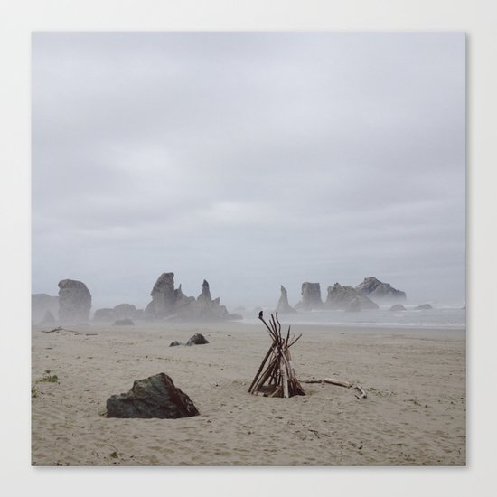 Bandon Beach Bird Canvas Print